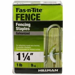 Cheapest 🛒 Hillman #9 1 LB Box Hot Dipped Galvanized Fence Staple, 461297, 1-1/4 IN ✨ -Farm & Ranch Equipment Shop sftp a s assets20201209000000638