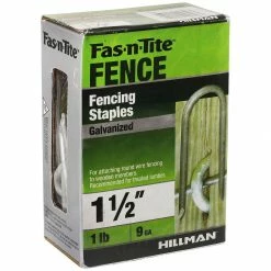 New ⌛ Hillman #9 1 LB Box Hot Dipped Galvanized Fence Staple, 461299, 1-1/2 IN 👏 -Farm & Ranch Equipment Shop sftp a s assets20201209000000648