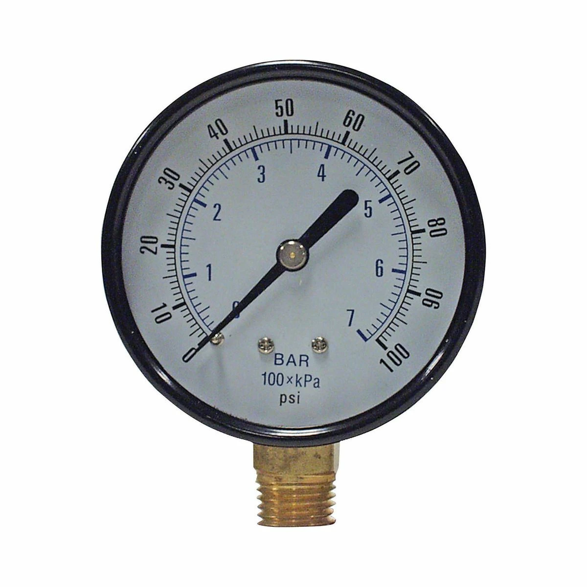 Discount ❤️ Apache 100 PSI Dry Pressure Gauge with 1/4 IN Male Pipe Thread Lower Mount, 2-1/2 IN, 99019268 👍 1 Discount ❤️ Apache 100 PSI Dry Pressure Gauge with 1/4 IN Male Pipe Thread Lower Mount, 2-1/2 IN, 99019268 👍