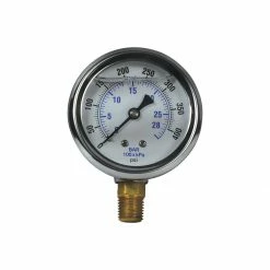 Brand new 👍 Apache 400 PSI Glycerine Filled Pressure Gauge with 1/4 IN Male Pipe Thread Lower Mount, 2-1/2 IN, 99019284 ⌛