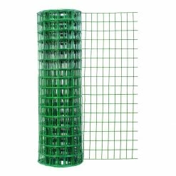 Outlet 👍 Garden Craft Vinyl Garden Fence with 2 IN x 3 IN Openings, Green, 24 IN x 50 FT, 22450 ✔️