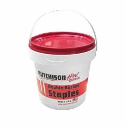 Deals ❤️ Hutchison Western Double Barded Galvanized Fense Staples, 2 IN, NL170-019-1328, 50 LB 💯