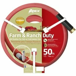 Discount ⌛ Apex Farm & Ranch All Rubber Hose, 1133461, 3/4 IN x 50 FT ⭐