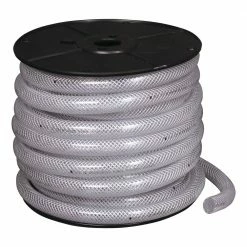 Flash Sale 👍 Apache Reinforced Clear Vinyl Tubing, 1 IN, 15005635, Bulk - Price Per Foot 🧨