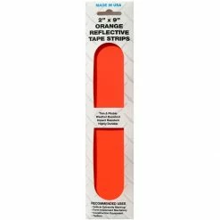 Promo 🎉 SMV Industries Reflective Strip Tape, Orange, 2 IN x 9 IN, 4-Pack, 2OS4PK 🧨