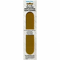 Top 10 🎁 SMV Industries Strip Reflective Tape, Yellow, 2 IN x 9 IN, 4-Pack, 2YS4PK ⭐