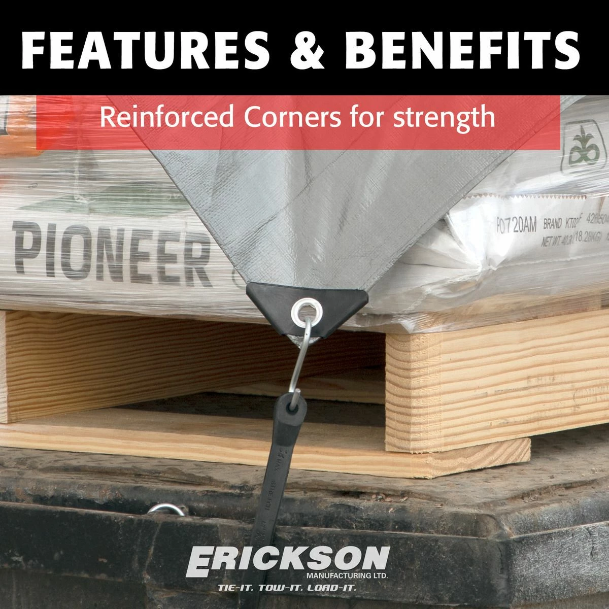 Promo 👍 Erickson Heavy-Grade Poly Tarp, Silver, 57018, 12 FT x 24 FT 👍 3 Promo 👍 Erickson Heavy-Grade Poly Tarp, Silver, 57018, 12 FT x 24 FT 👍 - Image 3