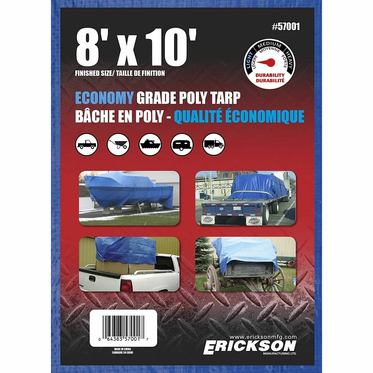 Top 10 💯 Erickson Economy Grade Poly Tarp, Blue, 57001, 8 FT x 10 FT 😀 1 Top 10 💯 Erickson Economy Grade Poly Tarp, Blue, 57001, 8 FT x 10 FT 😀