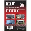 Promo 🔔 Erickson Heavy-Grade Poly Tarp, Silver, 57020, 6 FT x 8 FT ✔️