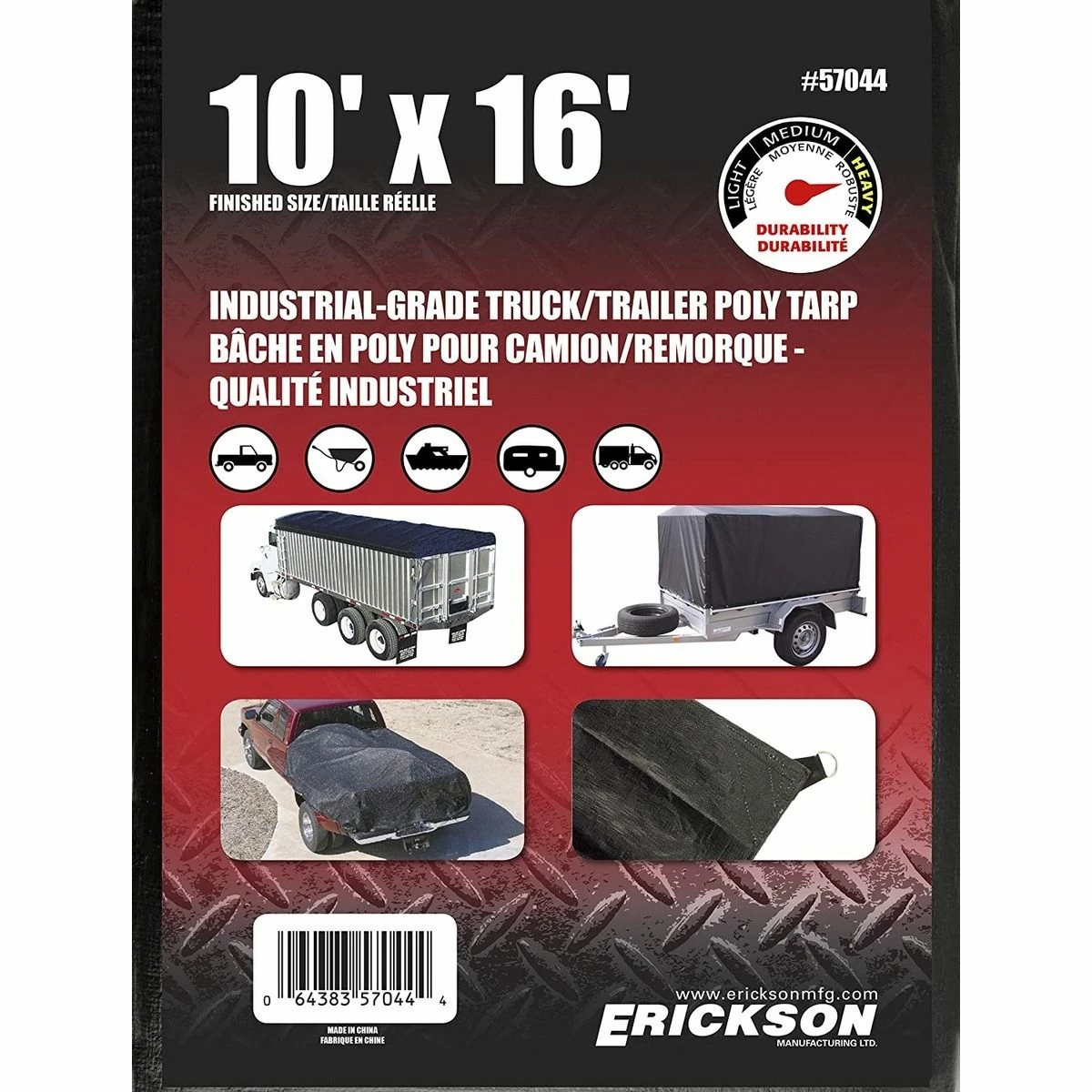 Flash Sale 🥰 Erickson Industrial-Grade Truck / Trailer Poly Tarp, Black, 57044, 10 FT x 16 FT 🎁 1 Flash Sale 🥰 Erickson Industrial-Grade Truck / Trailer Poly Tarp, Black, 57044, 10 FT x 16 FT 🎁
