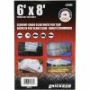 Deals ✨ Erickson Economy Grade Poly Tarp, Clear / White, 57060, 6 FT x 8 FT ✔️