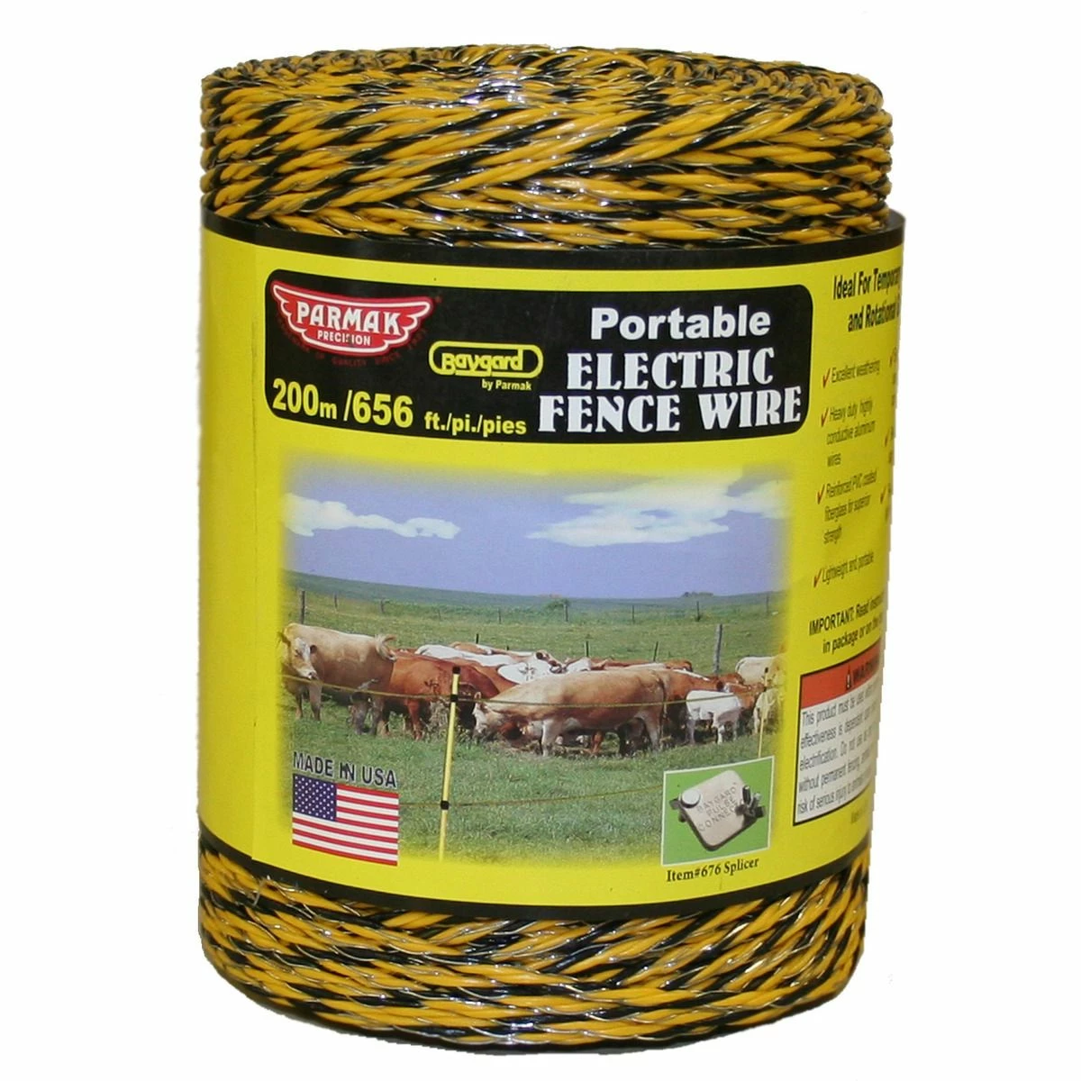 Buy ❤️ Parmak Baygard heavy Duty Electric Fence Wire, 656 Feet / 200 Meters, 121 ⭐ 1 Buy ❤️ Parmak Baygard heavy Duty Electric Fence Wire, 656 Feet / 200 Meters, 121 ⭐